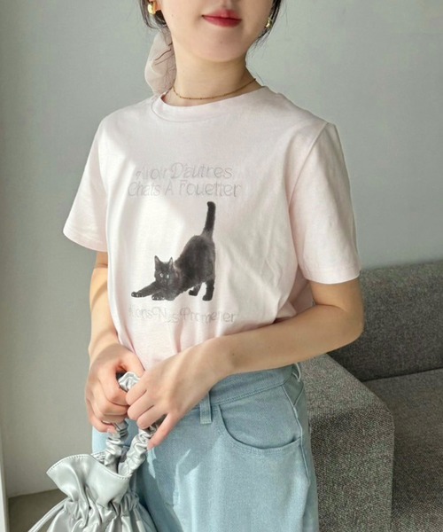 one after another NICE CLAUP（ワンアフターアナザーナイスクラップ）の「アソートTee（Tシャツ/カットソー・レディース・ピンク/ホワイト系その他/ブラック/オフホワイト・FREE）」の4枚目の写真