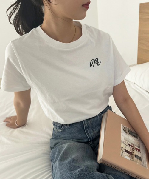 one after another NICE CLAUP（ワンアフターアナザーナイスクラップ）の「アソートTee（Tシャツ/カットソー・レディース・ピンク/ホワイト系その他/ブラック/オフホワイト・FREE）」の17枚目の写真