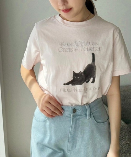 one after another NICE CLAUP（ワンアフターアナザーナイスクラップ）の「アソートTee（Tシャツ/カットソー・レディース・ピンク/ホワイト系その他/ブラック/オフホワイト・FREE）」の6枚目の写真