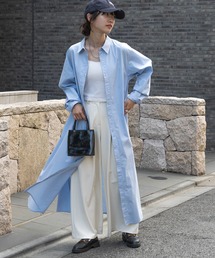 SETUP7 | 【MAISON BREEZE Amu】Long Shirt One-piece(シャツワンピース)