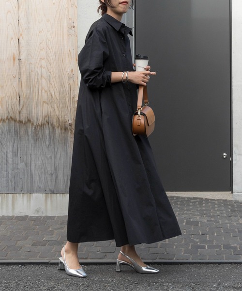 SETUP7(セットアップセブン)の「【SETUP7】Long Shirt One-piece ロングシャツワンピース(シャツワンピース・レディース・ブラック/ホワイト/ライトブルー・FREE)」の21枚目の写真