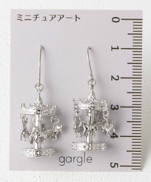 メリーゴーランドモチーフ ピアス 【韓国製】（ピアス（両耳用