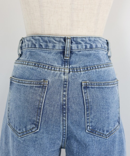 BLUEEAST（ブルーイースト）の「ハート刺繍ワイドデニムパンツ（デニムパンツ・レディース・ブルー・MEDIUM/LARGE/SMALL）」の18枚目の写真