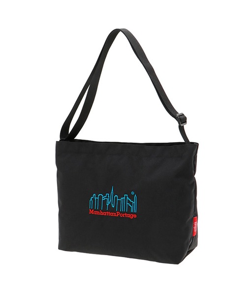 Manhattan Portage（マンハッタンポーテージ）の「Clearview Shoulder Bag 3D Embroidery Neon（ショルダーバッグ・メンズ・ブラック・MEDIUM）」の3枚目の写真