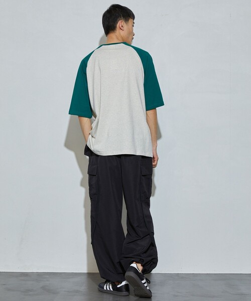 Firsthand（ファーストハンド）の「MA Firsthand/マ ファーストハンド LOGO RAGLAN TEE / ロゴラグランTシャツ（Tシャツ/カットソー・メンズ・ネイビー/グリーン/ブラウン・L/M）」の11枚目の写真