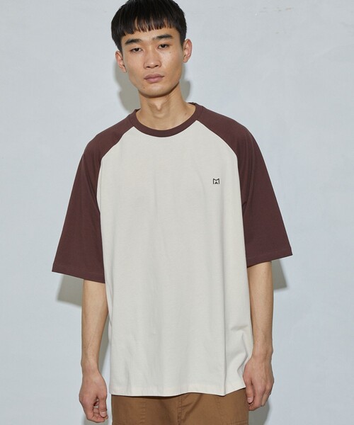 Firsthand（ファーストハンド）の「MA Firsthand/マ ファーストハンド LOGO RAGLAN TEE / ロゴラグランTシャツ（Tシャツ/カットソー・メンズ・ネイビー/グリーン/ブラウン・L/M）」の12枚目の写真