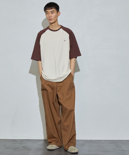 Firsthand（ファーストハンド）の「MA Firsthand/マ ファーストハンド LOGO RAGLAN TEE / ロゴラグランTシャツ（Tシャツ/カットソー・メンズ・ネイビー/グリーン/ブラウン・L/M）」の18枚目の写真