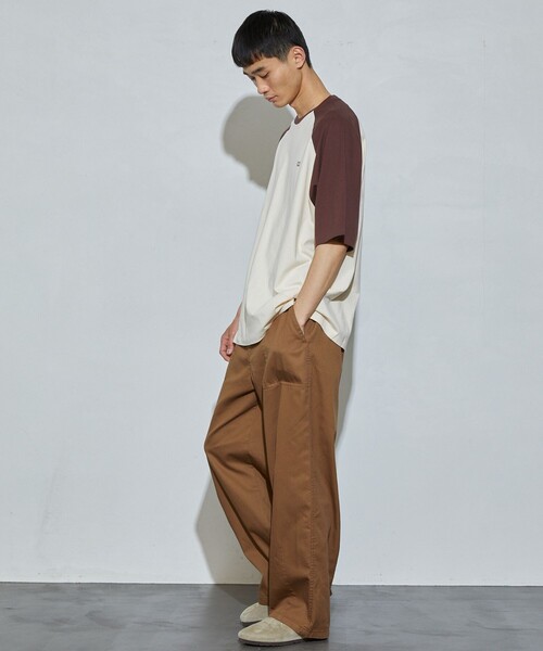 Firsthand（ファーストハンド）の「MA Firsthand/マ ファーストハンド LOGO RAGLAN TEE / ロゴラグランTシャツ（Tシャツ/カットソー・メンズ・ネイビー/グリーン/ブラウン・L/M）」の20枚目の写真