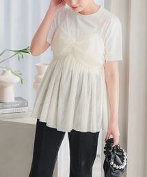 KOBE LETTUCE | [ 低身長向けサイズ ] クロスデザインチュールキャミソール(キャミソール)