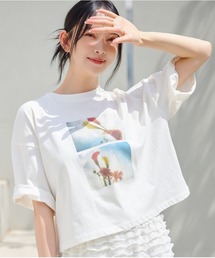 mysty woman | 【花盛友里さんコラボ】コラボアートフォトショートTシャツ 121444(Tシャツ/カットソー)