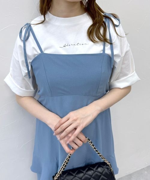 mysty woman（ミスティウーマン）の「【花盛友里さんコラボ】コラボアートフォトショートTシャツ 121444（Tシャツ/カットソー・レディース・ホワイト系その他2/ホワイト系その他/チャコールグレー/ホワイト系その他3・FREE）」の21枚目の写真