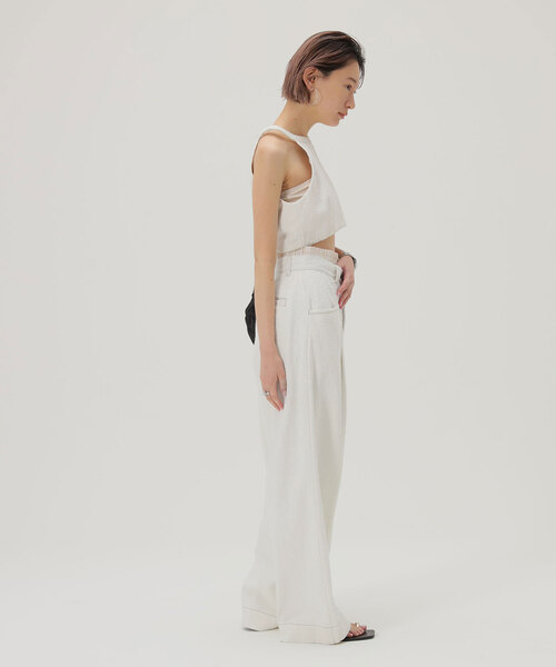 SLOBE citron.（スローブシトロン）の「SLOBE citron.レイヤード Funny DENIM（デニムパンツ・レディース・ブルー系その他/ホワイト・36/38）」の5枚目の写真