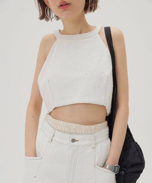 SLOBE citron.（スローブシトロン）の「SLOBE citron.レイヤード Funny DENIM（デニムパンツ・レディース・ブルー系その他/ホワイト・36/38）」の15枚目の写真