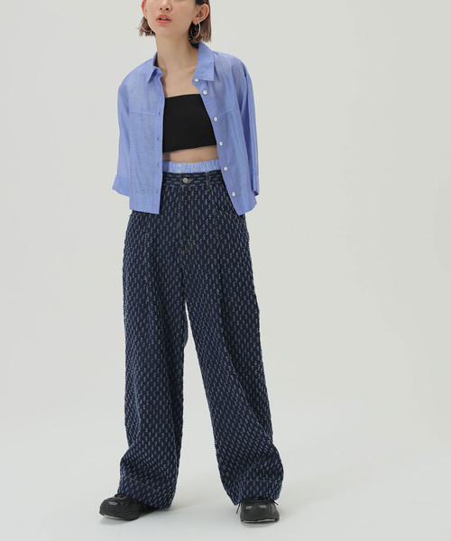 SLOBE citron.（スローブシトロン）の「SLOBE citron.レイヤード Funny DENIM（デニムパンツ・レディース・ブルー系その他/ホワイト・36/38）」の20枚目の写真