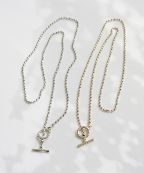【MISSOMA】ロング ボブル チェーンネックレス SILVER オールステンレス製 6mmボールチェーングラスホルダー メガネ