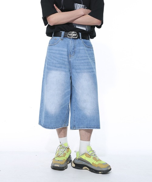 半端丈 ワイド バギー デニム（デニムパンツ）｜CORPUS TOKYO
