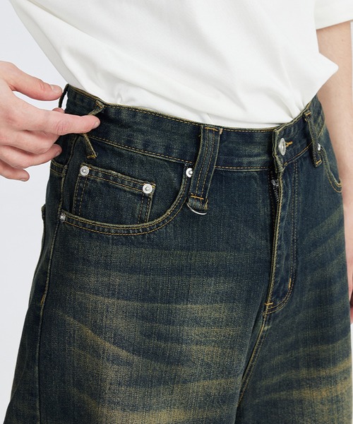 CORPUS TOKYO（コーパス トーキョー）の「半端丈 ワイド バギー デニム（デニムパンツ・メンズ・インディゴブルー/ブルー/ライトブルー/ブラック・1/2/3）」の17枚目の写真