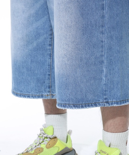 CORPUS TOKYO（コーパス トーキョー）の「半端丈 ワイド バギー デニム（デニムパンツ・メンズ・インディゴブルー/ブルー/ライトブルー/ブラック・1/2/3）」の14枚目の写真