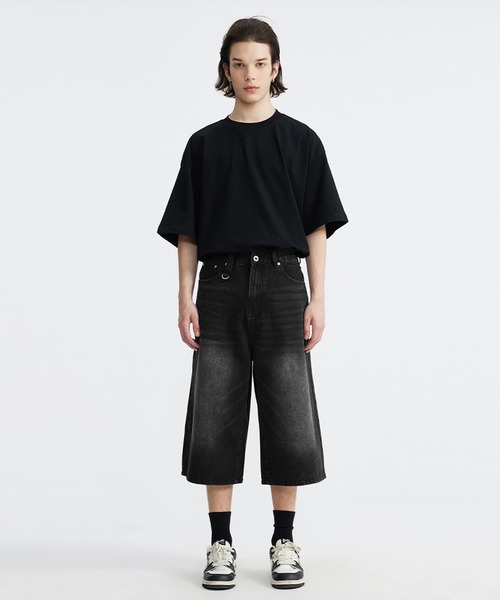 CORPUS TOKYO（コーパス トーキョー）の「半端丈 ワイド バギー デニム（デニムパンツ・メンズ・インディゴブルー/ブルー/ライトブルー/ブラック・1/2/3）」の9枚目の写真