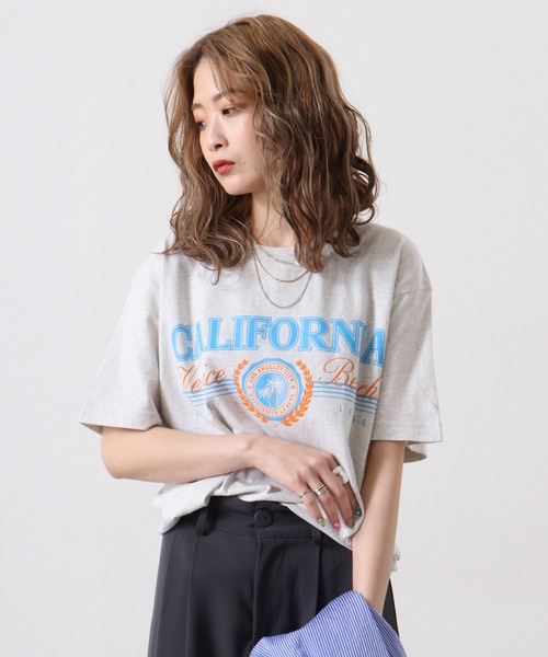RGY(アールジーワイ)の「RGY CALIFORNIA Venice Beach デザインプリントTシャツ(Tシャツ/カットソー・メンズ・ネイビー/ホワイト/オートミール・L/M)」の10枚目の写真