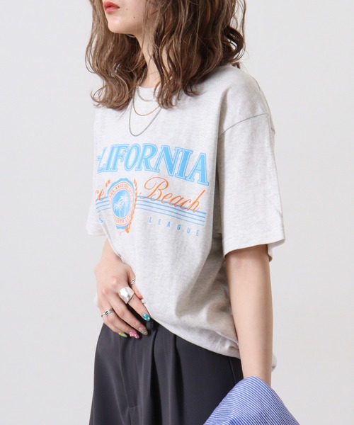 RGY(アールジーワイ)の「RGY CALIFORNIA Venice Beach デザインプリントTシャツ(Tシャツ/カットソー・メンズ・ネイビー/ホワイト/オートミール・L/M)」の12枚目の写真