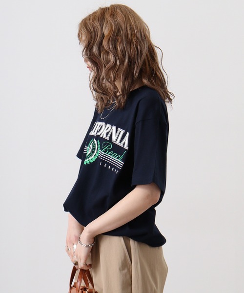 RGY(アールジーワイ)の「RGY CALIFORNIA Venice Beach デザインプリントTシャツ(Tシャツ/カットソー・メンズ・ネイビー/ホワイト/オートミール・L/M)」の16枚目の写真