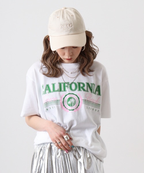 RGY(アールジーワイ)の「RGY CALIFORNIA Venice Beach デザインプリントTシャツ(Tシャツ/カットソー・メンズ・ネイビー/ホワイト/オートミール・L/M)」の4枚目の写真