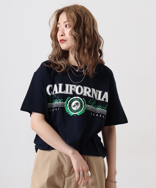 RGY(アールジーワイ)の「RGY CALIFORNIA Venice Beach デザインプリントTシャツ(Tシャツ/カットソー・メンズ・ネイビー/ホワイト/オートミール・L/M)」の21枚目の写真