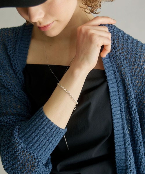 URBAN RESEARCH(アーバンリサーチ)の「decor DoublecirclechainBracelet(ブレスレット・レディース・シルバー・-)」の1枚目の写真