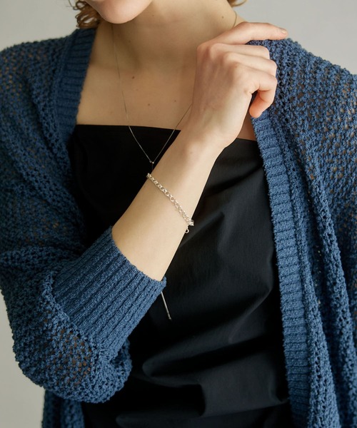 URBAN RESEARCH(アーバンリサーチ)の「decor DoublecirclechainBracelet(ブレスレット・レディース・シルバー・-)」の2枚目の写真