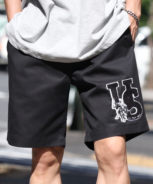 U.S. POLO ASSN.(ユーエスポロアッスン)の「【U.S. POLO ASSN./ユーエスポロアッスン】 サガラ刺繍 TCツイル イージーショートパンツ(その他パンツ・メンズ・チャコール/ベージュ/ブラック/ホワイト・S/M/L/LL)」の3枚目の写真