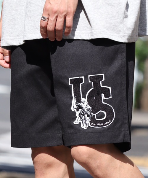 U.S. POLO ASSN.(ユーエスポロアッスン)の「【U.S. POLO ASSN./ユーエスポロアッスン】 サガラ刺繍 TCツイル イージーショートパンツ(その他パンツ・メンズ・チャコール/ベージュ/ブラック/ホワイト・S/M/L/LL)」の15枚目の写真