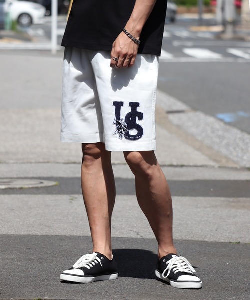 U.S. POLO ASSN.(ユーエスポロアッスン)の「【U.S. POLO ASSN./ユーエスポロアッスン】 サガラ刺繍 TCツイル イージーショートパンツ(その他パンツ・メンズ・チャコール/ベージュ/ブラック/ホワイト・S/M/L/LL)」の11枚目の写真