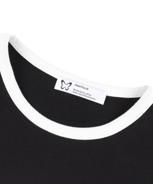 FANCY CLUB（ファンシークラブ）の「A'GEM/9 × .kom 『 FANCY CLUB/ファンシークラブ』 PREPPY BIRD RINGER TEE/バードリンガー 半袖Tシャツ（Tシャツ/カットソー・レディース・ホワイト/ブラック/イエロー・FREE）」の20枚目の写真