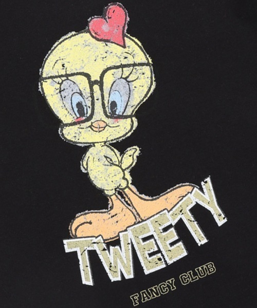 FANCY CLUB（ファンシークラブ）の「A'GEM/9 × .kom 『 FANCY CLUB/ファンシークラブ』 PREPPY BIRD RINGER TEE/バードリンガー 半袖Tシャツ（Tシャツ/カットソー・レディース・ホワイト/ブラック/イエロー・FREE）」の21枚目の写真