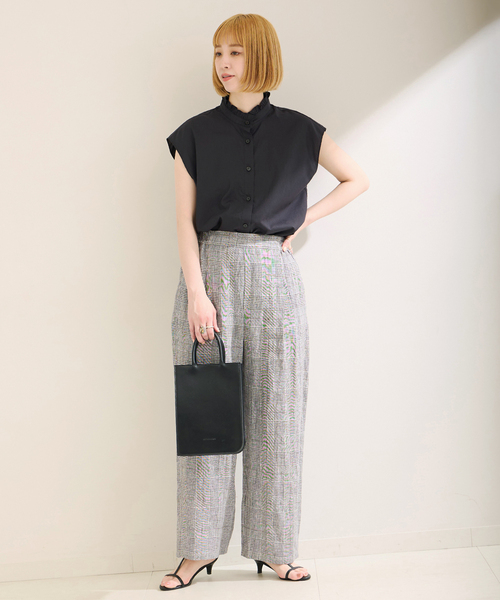 B.C STOCK（ベーセーストック）の「《追加》フレンチリネンパンツ（その他パンツ・レディース・ライトグリーン/レッド系その他/ブラック系その他/ブラック/カーキ・FREE）」の16枚目の写真