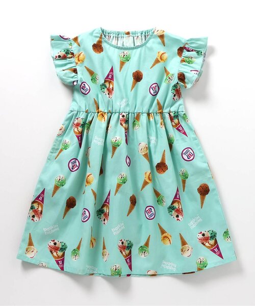 セール】【リンク】サーティワン 転写総柄ワンピース（ワンピース