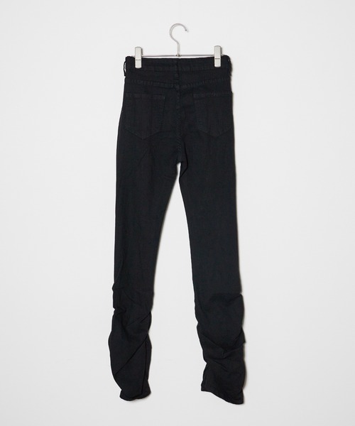 Chick（チック）の「【TAE×Chick】シャーリングブーツカットデニムパンツ（デニムパンツ・レディース・ブラック・S/M）」の18枚目の写真