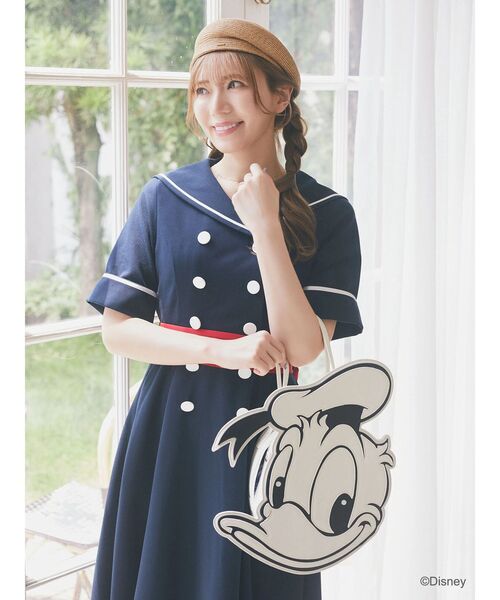 Disney(ディズニー)の「ドナルド/モノトーンフェイスバッグ(ハンドバッグ・レディース・オフホワイト・FREE)」の15枚目の写真