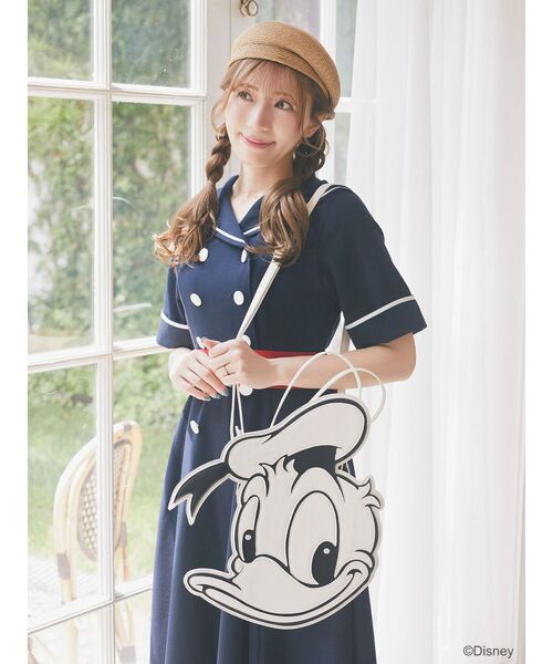 Disney(ディズニー)の「ドナルド/モノトーンフェイスバッグ(ハンドバッグ・レディース・オフホワイト・FREE)」の13枚目の写真