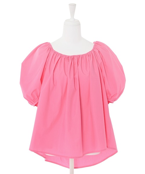 Narcissus（ナルシス）の「【Narcissus】パフリボンブラウス（シャツ/ブラウス・レディース・ホワイト/ピンク・FREE）」の6枚目の写真