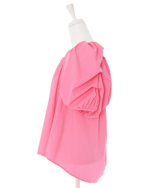 Narcissus（ナルシス）の「【Narcissus】パフリボンブラウス（シャツ/ブラウス・レディース・ホワイト/ピンク・FREE）」の7枚目の写真