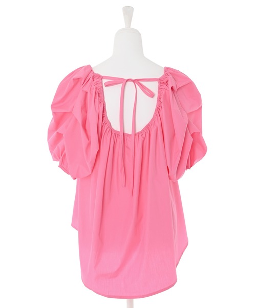 Narcissus（ナルシス）の「【Narcissus】パフリボンブラウス（シャツ/ブラウス・レディース・ホワイト/ピンク・FREE）」の8枚目の写真