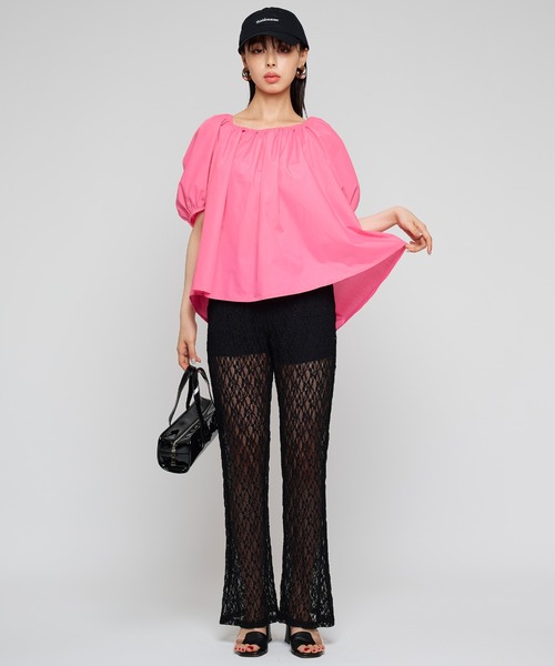 Narcissus（ナルシス）の「【Narcissus】パフリボンブラウス（シャツ/ブラウス・レディース・ホワイト/ピンク・FREE）」の16枚目の写真