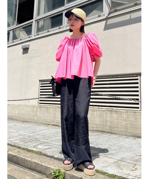 Narcissus（ナルシス）の「【Narcissus】パフリボンブラウス（シャツ/ブラウス・レディース・ホワイト/ピンク・FREE）」の20枚目の写真