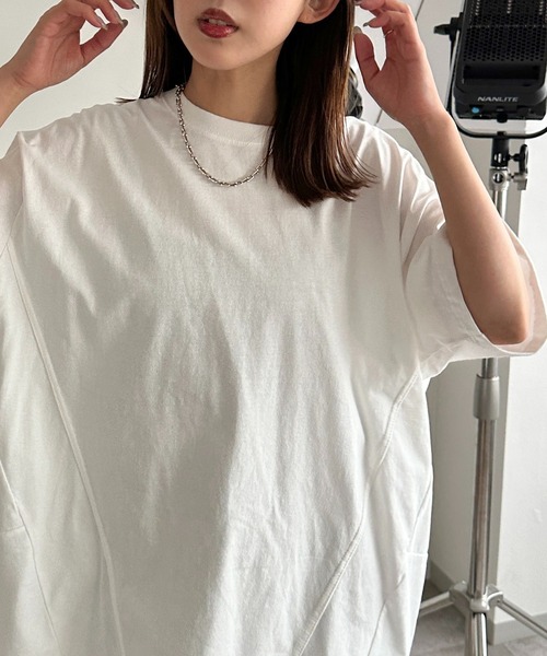 apres jour mignon(アプレジュールミニョン)の「切り替えピグメントT【ZOZOTOWN限定アイテム】(Tシャツ/カットソー・レディース・オフホワイト/ブラック系その他・フリー/X-LARGE)」の7枚目の写真