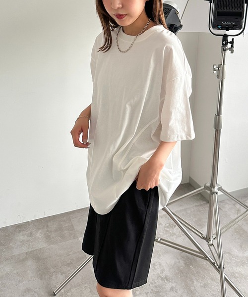 apres jour mignon(アプレジュールミニョン)の「切り替えピグメントT【ZOZOTOWN限定アイテム】(Tシャツ/カットソー・レディース・オフホワイト/ブラック系その他・フリー/X-LARGE)」の8枚目の写真