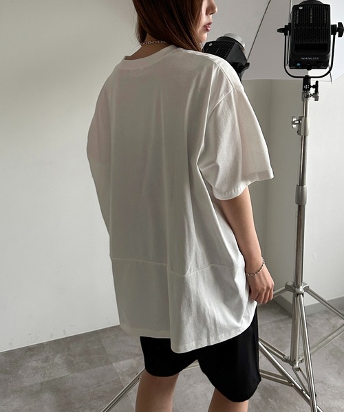 apres jour mignon(アプレジュールミニョン)の「切り替えピグメントT【ZOZOTOWN限定アイテム】(Tシャツ/カットソー・レディース・オフホワイト/ブラック系その他・フリー/X-LARGE)」の9枚目の写真