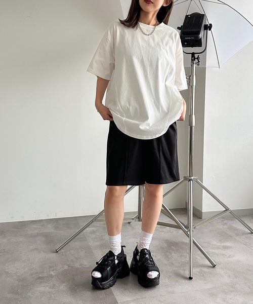 apres jour mignon(アプレジュールミニョン)の「切り替えピグメントT【ZOZOTOWN限定アイテム】(Tシャツ/カットソー・レディース・オフホワイト/ブラック系その他・フリー/X-LARGE)」の10枚目の写真