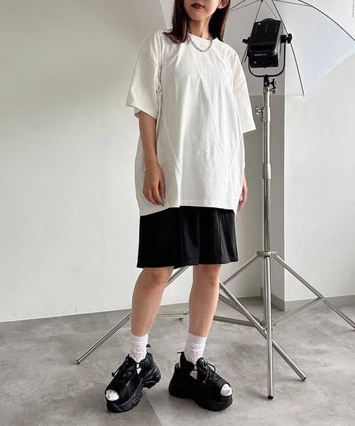 apres jour mignon(アプレジュールミニョン)の「切り替えピグメントT【ZOZOTOWN限定アイテム】(Tシャツ/カットソー・レディース・オフホワイト/ブラック系その他・フリー/X-LARGE)」の11枚目の写真